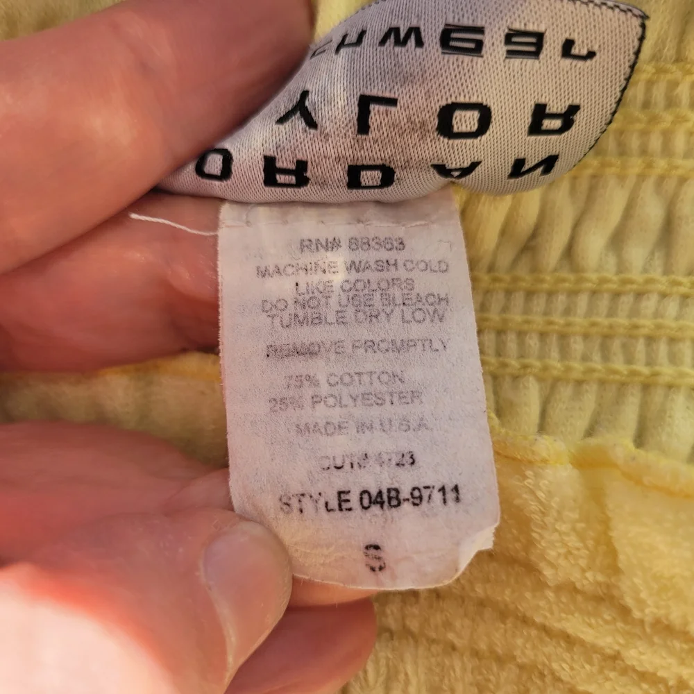 Jordan Taylor Beachwear yellow terrycloth swimsuit cover-up dress small - Picture 11 of 12